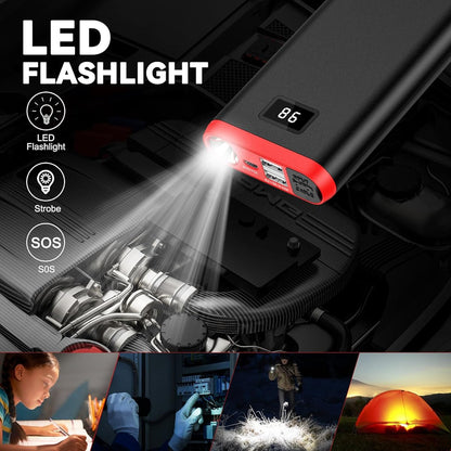 GP196 Pro Car Jump Starter - 3000A Portable Power Bank